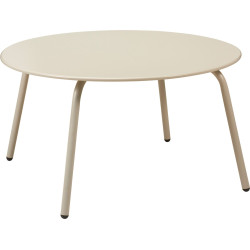 Petite table Beige Mat D70cm H40cm métal