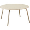 Petite table Beige Mat D70cm H40cm métal