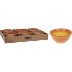 Bougie Citronnelle en Pot Terre Cuite | Anti-Moustiques Extérieur