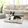 Coussin Chien XXL Velours Chenille Granit Lin | 107 x 62 cm Coussin Chien XXL Velours Chenille Granit Lin | 107 x 62 cm