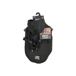 MANTEAU TWEED CAPUCHE M/35CM ANTHRA ET H