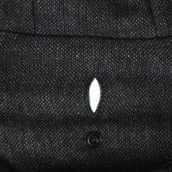 Manteau Chien Tweed Anthracite 35cm | Harnais & Doublure Polaire