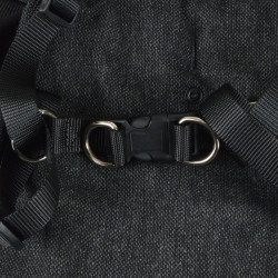 MANTEAU TWEED CAPUCHE M/35CM ANTHRA ET H