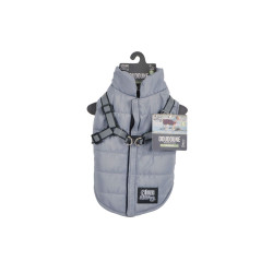 DOUDOUNE + HARNAIS REFLE S/25CM GRIS ET
