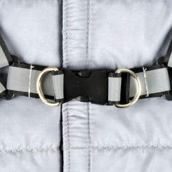 DOUDOUNE + HARNAIS REFLE M/35CM GRIS ET
