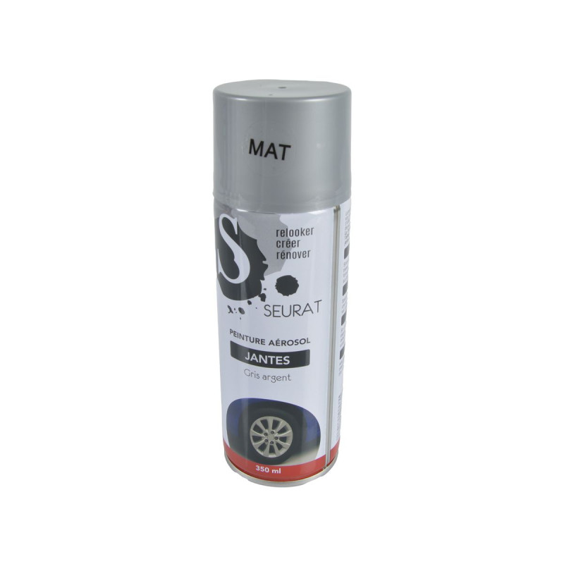 BOMBE DE PEINTURE GRIS ARGENT POUR JANTE