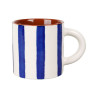 Tasse à Café en Grès Alaria 17cl | Blanc & Indigo
