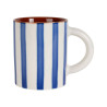 MUG ALARIA BLANC+INDIGO 40CL D8 x H10cm