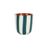 GOBELET ALARIA BLC+EMER 10CL D6 x H6.5cm