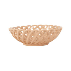 Coupe en Grès Colorea Nude D25,5 cm | Saladier Design Naturel