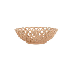 Petite Coupe en Grès Colorea Nude D20 cm | Corbeille Ajourée