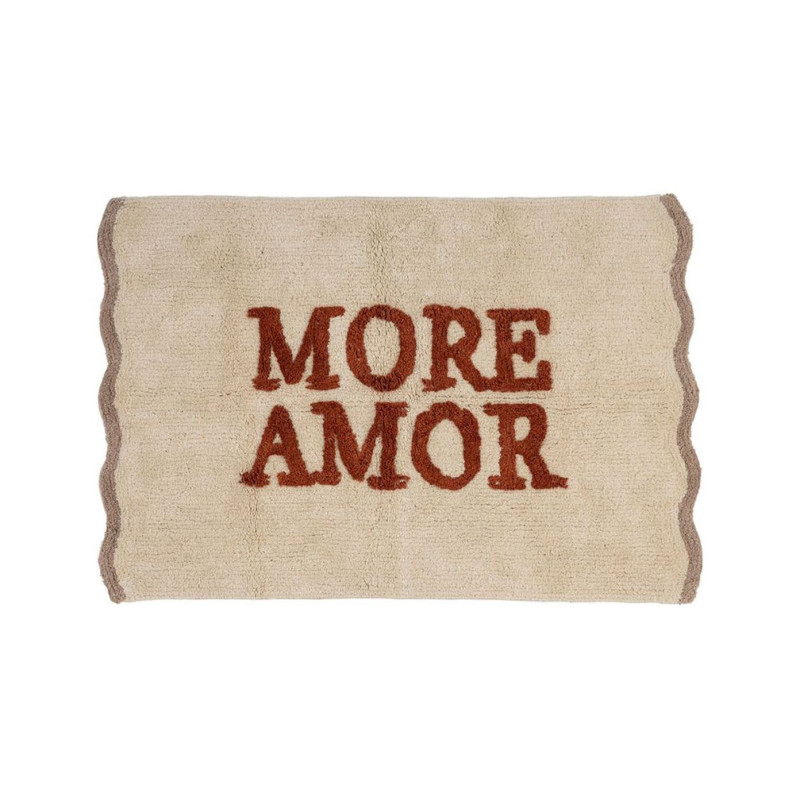 TAPIS "MORE AMOR"NOMADEA ECRU+TERRA 90X6