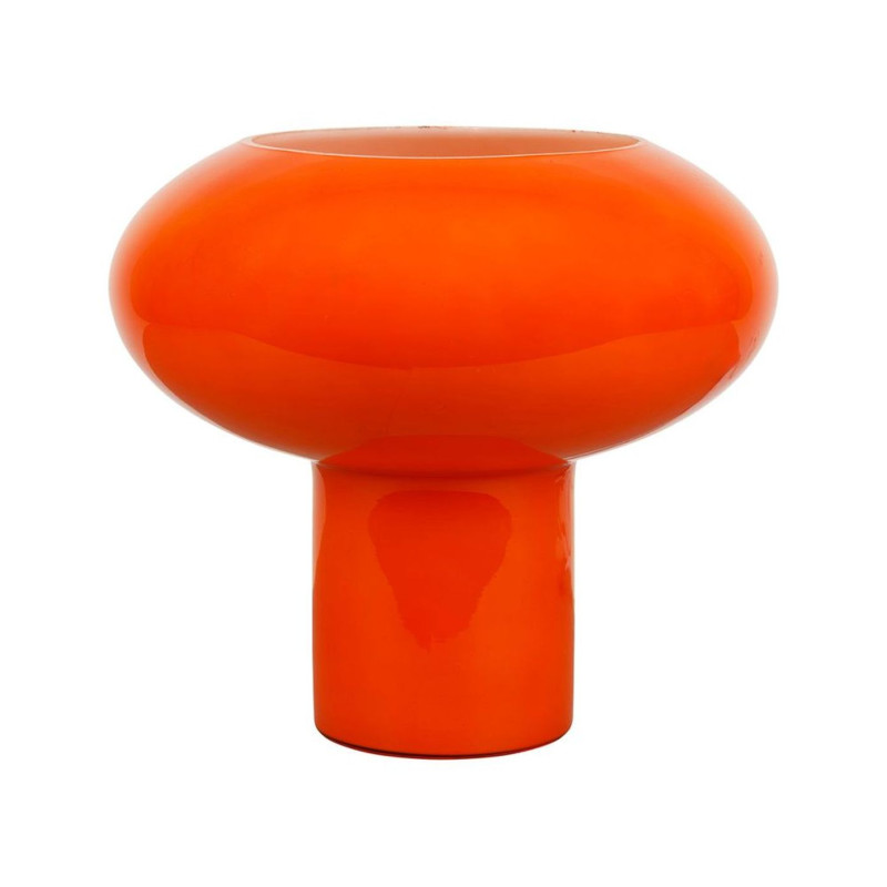 LAMPE CHAMPART ORANGE D25XH22CM VERRE