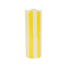 VASE ARTIST ECRU+JAUNE D7.5XH23.5CM GRES