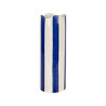 Vase en Grès Artist Bleu Indigo et Écru H23,5 cm