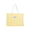 Grand Sac de Plage en Coton Plouf & Sun Jaune | 57x42 cm