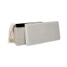 Coffre Banc Pliable Emilia Beige 76x38x38 cm