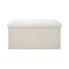 Coffre Banc Pliable Emilia Beige 76x38x38 cm