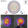 Lampe Murale LED Effet Néon Cible | Déco Murale USB 46 cm