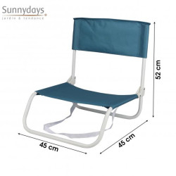 Cale-dos de Plage Le Setai Bleu Gris 45x45 cm | Sunnydays
