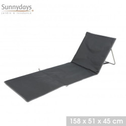 Matelas de Plage Le Sierra Blanca Anthracite | Dossier Réglable