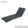 MATELAS DE PLAGE GRIS ANTHRA 158X51XH45C