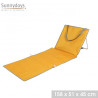 MATELAS DE PLAGE JAUNE MOUTARDE 158X51XH