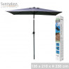Parasol Villa Verde 135x210 cm Inclinable Anthracite Parasol Villa Verde 135x210 cm Inclinable Anthracite