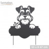 Pic de Jardin Design Chien - Métal Noir - 67 cm Pic de Jardin Design Chien - Métal Noir - 67 cm
