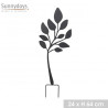 PIC JARDIN BRANCHE 24XH64CM METAL NOIR PIC JARDIN BRANCHE 24XH64CM METAL NOIR