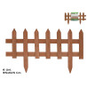Lot de 4 Bordures de Jardin en Bois Loren - 35 x 61,5 cm