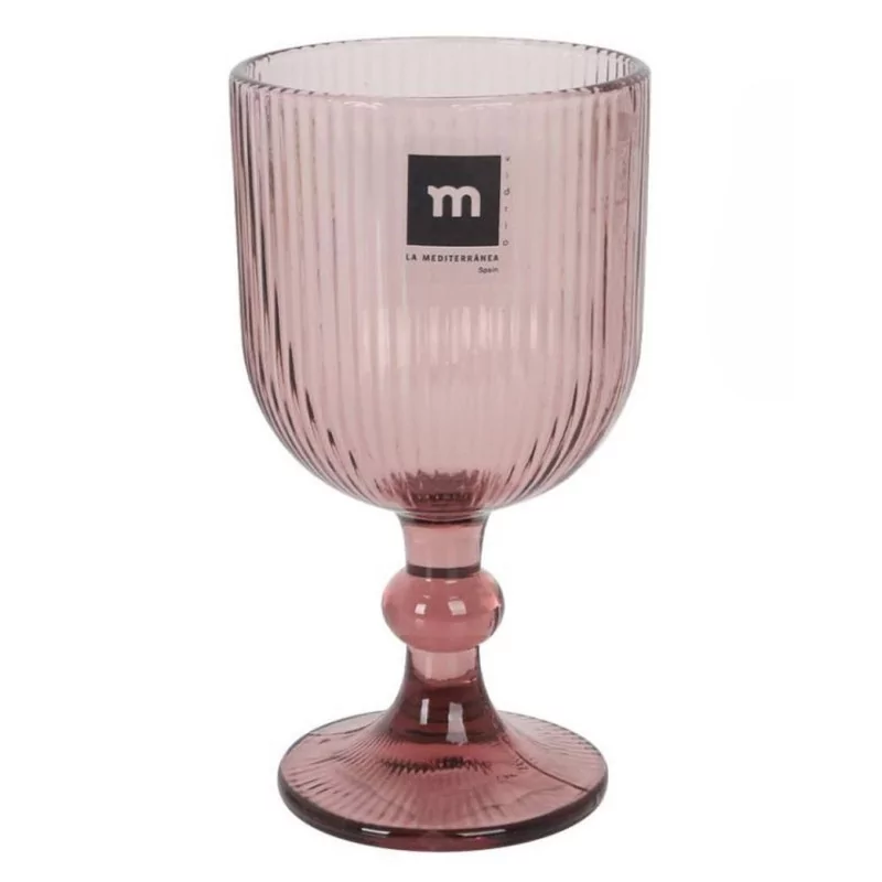 Verre à Pied Sonella Violet 360cc - Design Ciselé 16,5cm Verre à Pied Sonella Violet 360cc - Design Ciselé 16,5cm