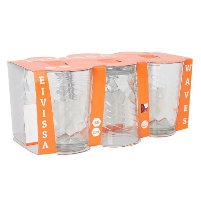 SET 6 VERRES 200cc Eivissa "WAVES"