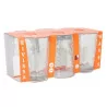 Set de 6 Verres Eivissa Waves Transparent 200cc - Design Vagues