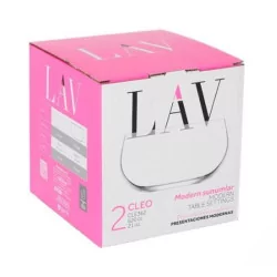 Set de 2 Saladiers en Verre Cleo 620cc - LAV ø11,5cm