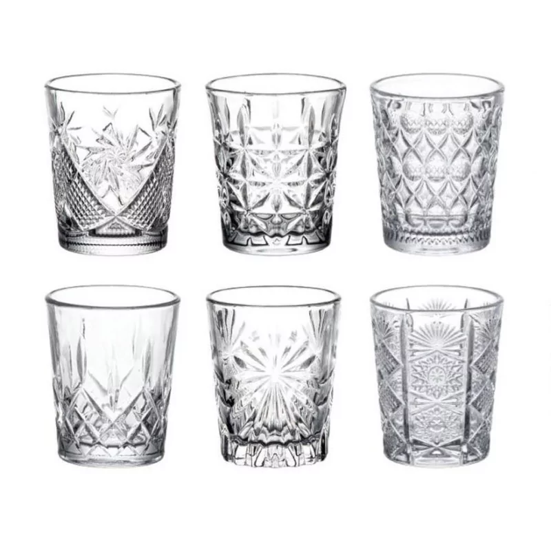 SET6 VERRES SHOOTER 55cc "OMAN"GRAVÉ