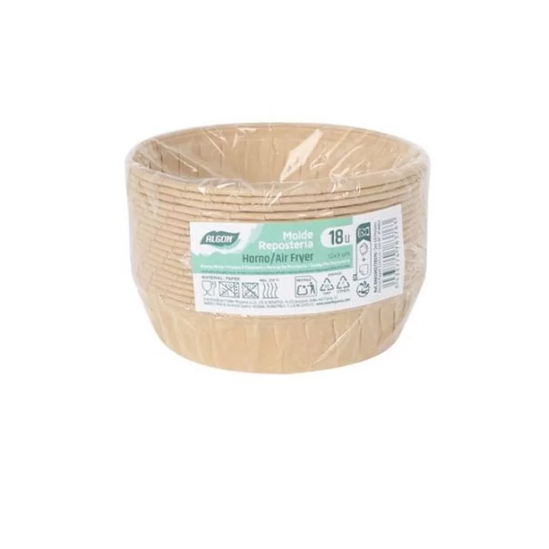 SET 18 MOULES RONDS PAPIER D12x3cm SPECI