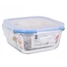 BOITE VERRE HERMET 0,55L CARRE.COUV.HERM