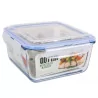 BOITE VERRE HERMET 2,2L CARRE +COUV CARR