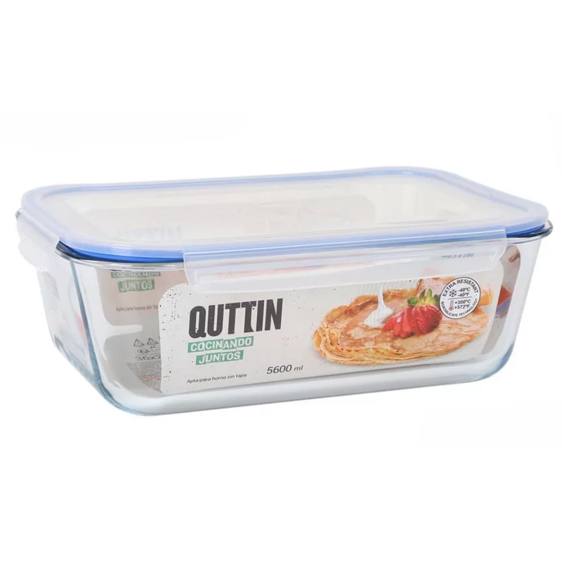 BOITE VERRE HERMET 5,6L RECT.COUV 36x258