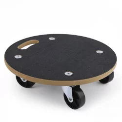 PORTE POT BASE BOIS A/ROUES...