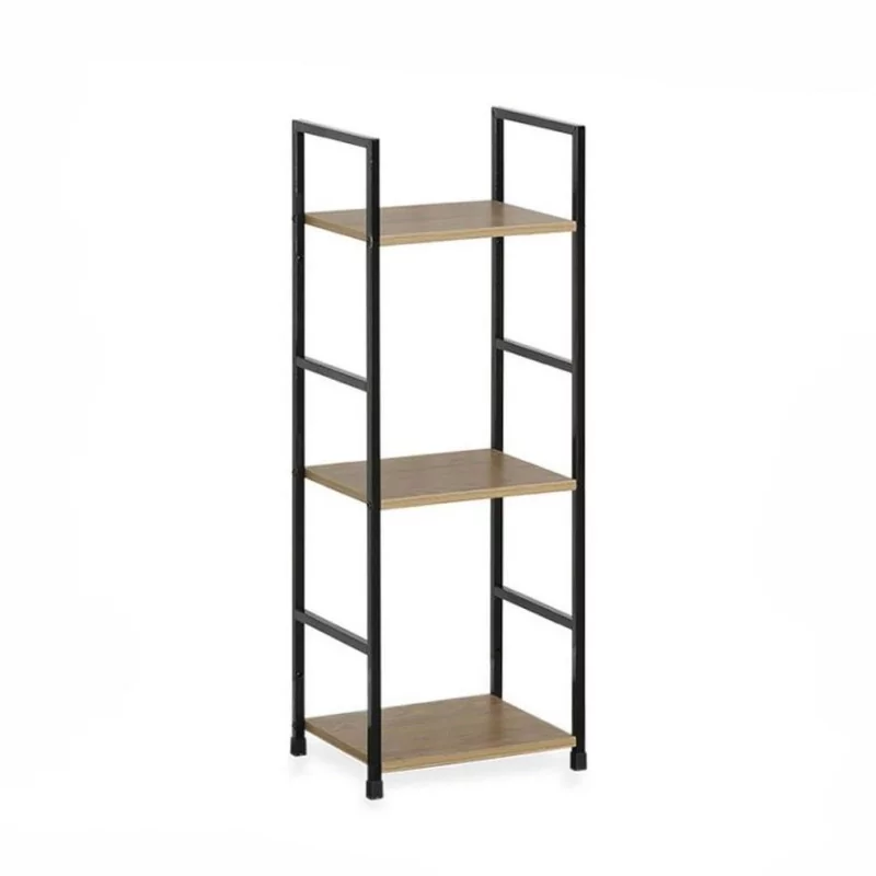 ETAGERE 3 NIVEAUX NOIR/BOIS 29x23.5x80cm