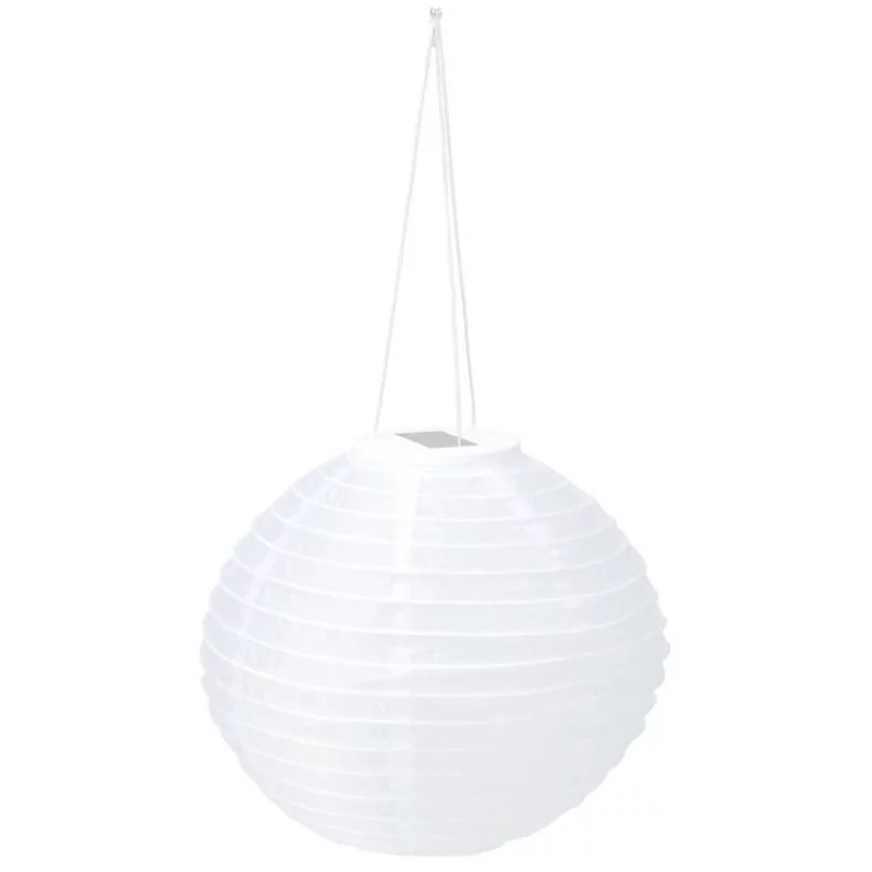 Lampion solaire pliable blanc