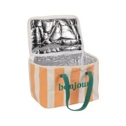 Sac Isotherme Palma "Bonjour" Corail & Vert | Lunch Bag 6,5L