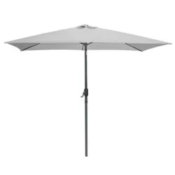 PARASOL 2X3M INCLI GRIS CLAIR MAT EN ALU