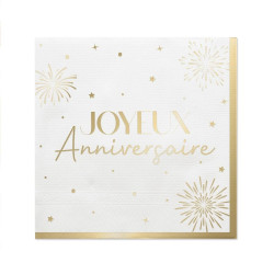 SERVIETTES X10 PARTY DORE