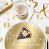 Trio Décoration de Table "Joyeux Anniversaire" Doré | 60 Stickers Trio Décoration de Table "Joyeux Anniversaire" Doré | 60 Stickers