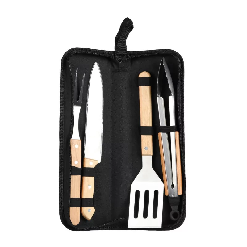 SET DE 4 USTENSILES BARBECUE + MALETTE