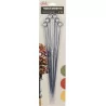 Lot de 12 Piques à Brochette Elite - Métal 44 cm