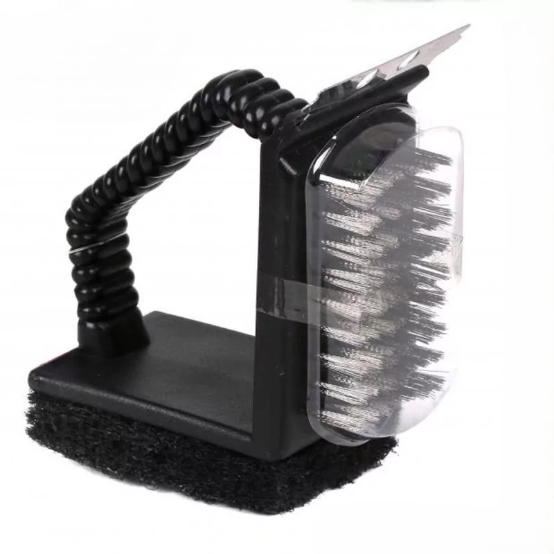 Brosse Barbecue 3-en-1 Elite - Nettoyage Efficace 12x10 cm Brosse Barbecue 3-en-1 Elite - Nettoyage Efficace 12x10 cm